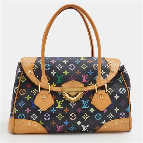 LOUIS VUITTON Monogram Multicolor Beverly GM Black